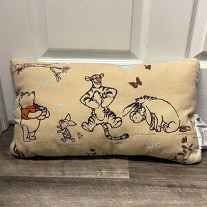 Disney Beige Pillow with Winnie the Pooh Characters